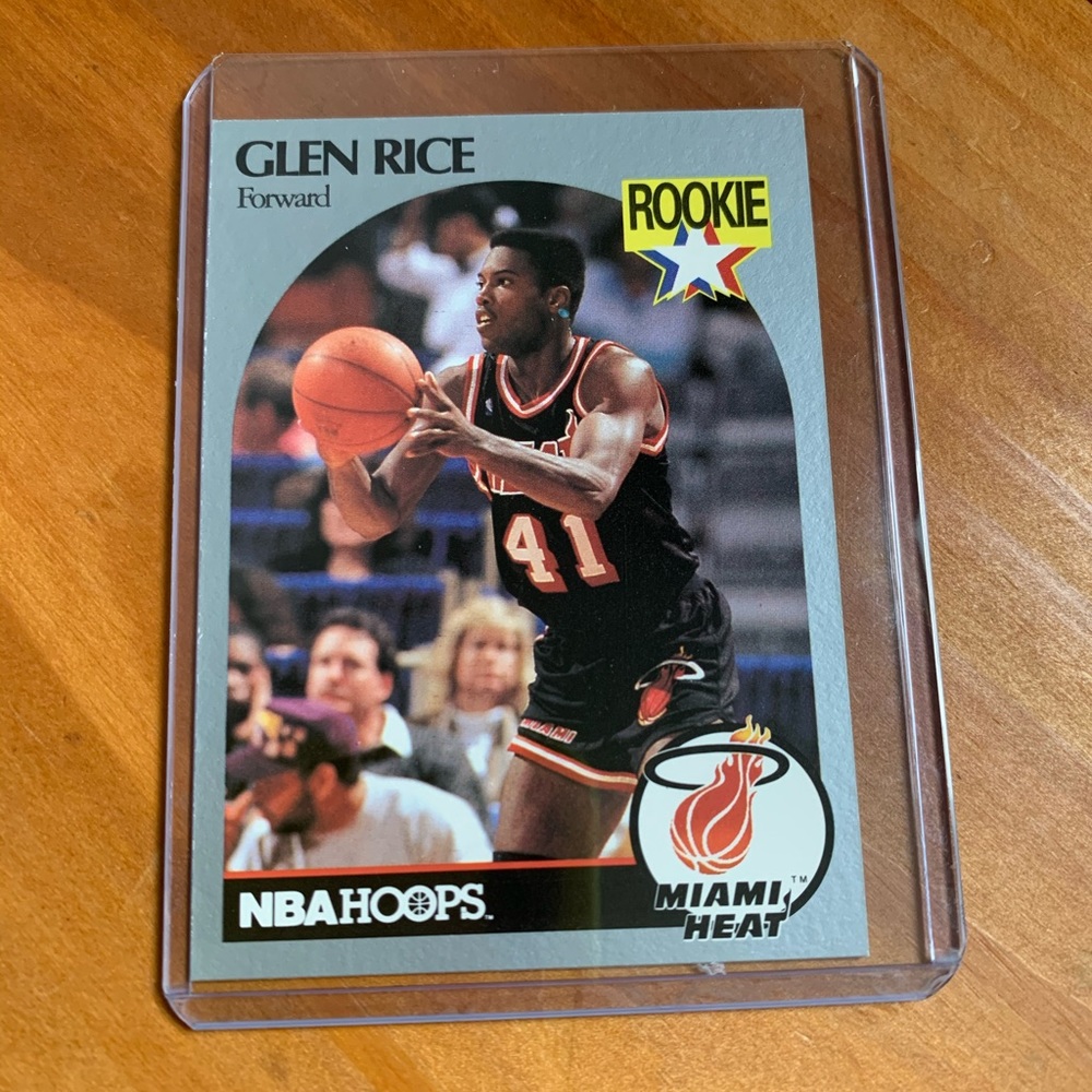 Glen Rice rookie card 1990 NBA HOOPS